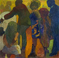 Painting by William Cumming on exhibition at Woodside Braseth Gallery in Seattle, WA, April 23 - May 26, 2024, 042824