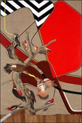 Artwork by Antonio Adriano Puleo on display at Cherry & Martin in Culver City