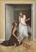 Arwork by Cynthia Sitton on display at Lora Schlesinger Fine Art at Bergamot Station
