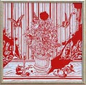 Artwork by Kenichi Yokono on display at Mark Moore in Santa Monica at Bergamot Station