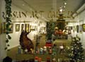 Interior view of The Russian Art Gallery in Santa Fe, New Mexico