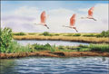 Watercolor artwork by Les McDonald, Jr.