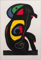 Artwork by Joan Miro, Le Brahmane, 1978, available from Leslie Sacks Fine Art in Los Angeles