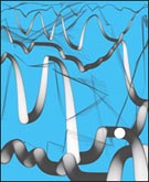Artwork by Billy Friebele on exhibition at Hamiltonian Gallery in Washington, DC, through August 2, 2014