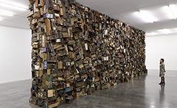 Artwork by Ibrahim Mahama in Miami Design District, special exhibition by White Cube
