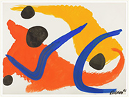 Artwork by Alexander Calder in group exhibition Sculptors on Paper at Childs Gallery in Boston, MA, May 3 - August 19, 2018, 061418