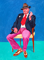 Artwork by David Hockney at the Los Angeles County Museum of Art in Los Angeles, CA, April 15 - July 29, 2018