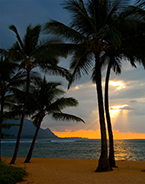 Photograph by Michael Verlangieri, Kauai Sunset, available from Zatista.com, 092718