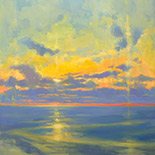 Artwork by Timon Sloane, Evening in Purple and Orange available from Zatista.com, 122718