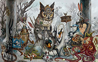 Artwork by Elliott Hundley at KP Projects in Los Angeles, May 18 - June 15, 2019, 051419