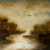 Landscape painting by Charlotte Terrell on exhibition at Pryor Fine Art in Atlanta, Georgia, April 25 - May 8, 2024, 041424