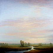Landscape painting by Victoria Adams available from Woodside Braseth Gallery in Seattle, WA, April 2024, 031224