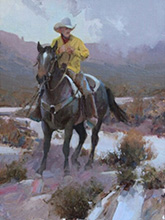 Cowboy on horse by Bill Anton available from The Legacy Gallery in Scottsdale, AZ, 042824