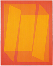 Julian Stanczak painting in A Difference in Tone Two Investigations of Color at Sicardi Ayers Bacino gallery in Houston Texas through August 29 2026