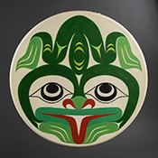 Qwalsius-Shaun Peterson drum in The Brown Family Collection at Stonington Gallery in Seattle Washington July 2 to August 1, 2026