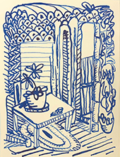 Will Bentsen art on paper in HomeGoods at Foltz Fine Art in Houston Texas July 18 to September 12 2026