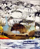 Artwork by Laleh Khorramian on exhibition at Nicole Klagsbrun in Chelsea, New York, through February 4th