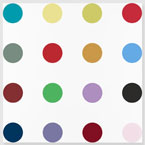 Artwork by Damien Hirst on display at Gagosian Gallery in Beverly HIlls, through February 10th