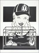 Artwork by Steve Gianakos on exhibition at Fredericks & Freiser in Chelsea Art District, through February 18th