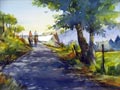 Watercolor painting by Paula Christen
