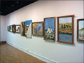 Interior view of Dogwood City Art Gallery in Tallapoosa, Georgia