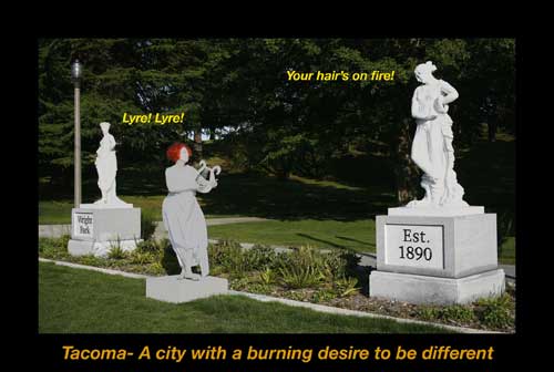 Tacoma Postcard, by Tom Holt - WRIGHT PARK