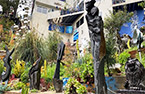 View of The Hollywood Sculpture Garden located in the Hollywood Hills of Los Angeles