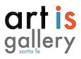 logo for art is gallery santa fe, online gallery