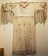 Crow Beaded Dress, c. 1930's available from Mark Sublett / Medicine Man Gallery in Tucson, AZ, February 2021, 022421