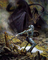 Artwork by Donato Giancola on exhibition at Norman Rockwell Museum in Stockbridge, MA, June 12 - October 31, 2021, 080821