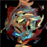 Painting by Newel Hunter, title Chasing Nectar available from Zatista.com, 061121