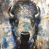 Artwork by Bruce Marion, Big Blue available from Mirada Fine Art in Denver, CO, January 2022, 010122