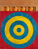 Painting by Jasper Johns on exhibition at the Whitney Museum of American Art in New York, Sept 29 - February 13, 2022, 100821
