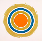 Artwork by Kenneth Noland on exhibition at Yares Art in New York, October 9 - January 22, 2022, 110221
