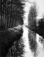 Photograph by Brett Weston, Canal Holland, on exhibition at Petter Fetterman Gallery in Santa Monica, CA, January 22 - May 28, 2022, 021722