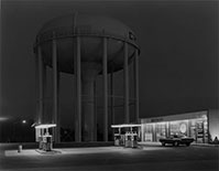 Photography by George Tice, Petit's Mobil Station on exhibition at in San Diego, CA, through February 21, 2022, 010222