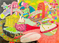 Artwork by Peter Saul on exhibition at Berggruen Gallery in San Francisco, January 13 - February 26, 2022, 122221