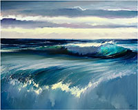Ocean painting by Bozhena Fuchs, title After the storm, available from Zatista.com, 050722