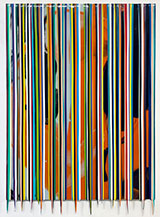 Drip painting by Francisco Valverde on exhibition at DTR Modern in Boston, April 2022, 042522