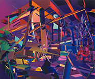 Painting by Jonathan Chapline on exhibition at The Hole Los Angeles in Los Angeles, CA, April 14 - May 28, 2022, 041822