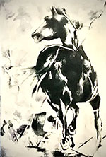 Horse painting by Laverne Chisan, title, Runaway available from Zatista.com, 050522