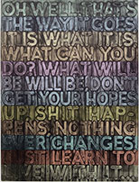 Artwork by Mel Bochner on exhibition at Krakow Witkin Gallery in Boston, April 23 - June 1, 2022, 042522