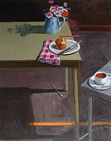 Still life painting by Paul Wonner on exhibition at Berggruen Gallery in San Francisco, April 28 - June 4, 2022, 042822