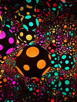 Artwork by Yayoi Kusama on exhibition at the Hirshhorn in Washington DC, through November 27, 2022, 042922