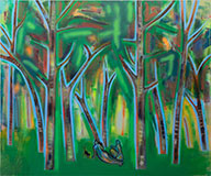 Painting by Jennifer Coates on exhibition at Acquavella Galleries in Palm Beach, Florida, April 15 - May 25, 2022, 050322