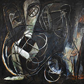 Painting from 1990 by Carlos Alfonzo on exhibition at ICA Miami in Miami, April 21 - November 27, 2022, 051022