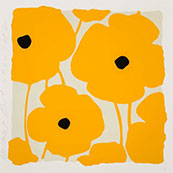 Artwork by Donald Sultan on exhibition at Jerald Melberg Gallery in Charlotte, NC, April 22 - June 11, 2022, 060722