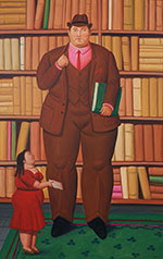 Painting by Fernando Botero available from Rosenfeld Gallery in Miami Design District, 050222