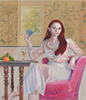 Portrait painting by Hannah Murray on exhibition at Marinaro Gallery in New York, May 25 - July 1, 2022, 052822