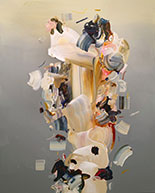 Abstract painting by Janna Watson on exhibition at Laura Rathe Fine Art in Dallas, April 2 - May 14, 2022, 050522
